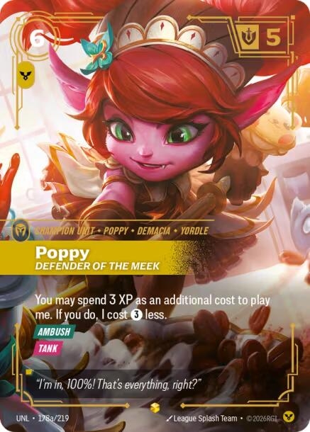 Poppy - Defender of the Meek (Alternate Art) (178a/219) (Unleashed)