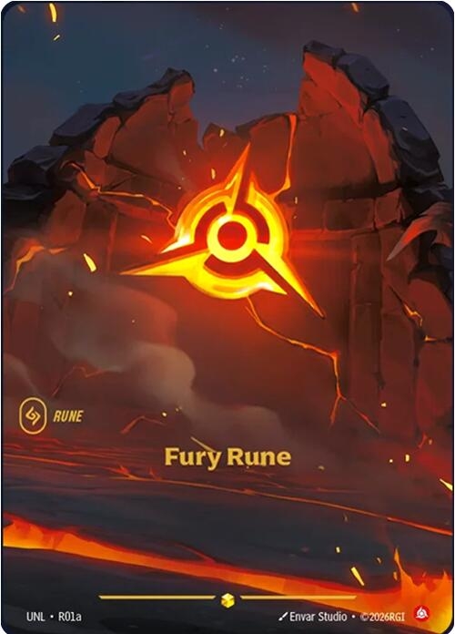Fury Rune (Alternate Art) (R01a) (Unleashed)